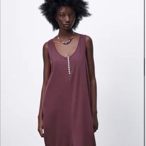 LONG BUTTON DRESS